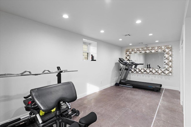 544 Oxford Rd, Cedarhurst, NY 11516 - exercise area with recessed lighting