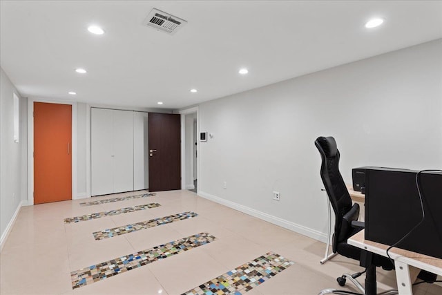 544 Oxford Rd, Cedarhurst, NY 11516 - office space featuring recessed lighting and light tile patterned flooring