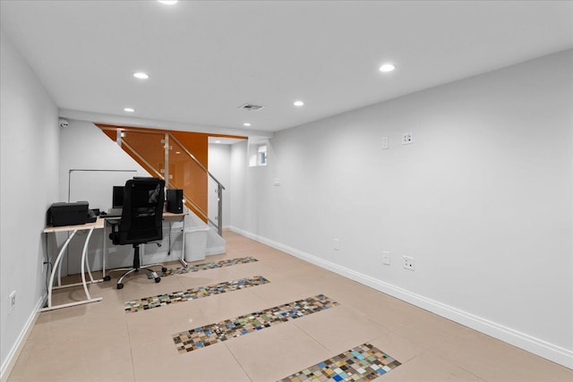 544 Oxford Rd, Cedarhurst, NY 11516 - office space featuring recessed lighting and tile patterned flooring