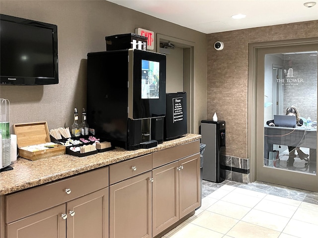 10 City Pl Unit Ph2C, White Plains, NY 10601 - kitchen with light tile patterned flooring