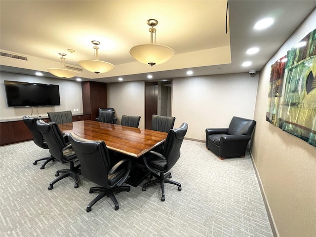 10 City Pl Unit Ph2C, White Plains, NY 10601 - home office with light carpet and recessed lighting