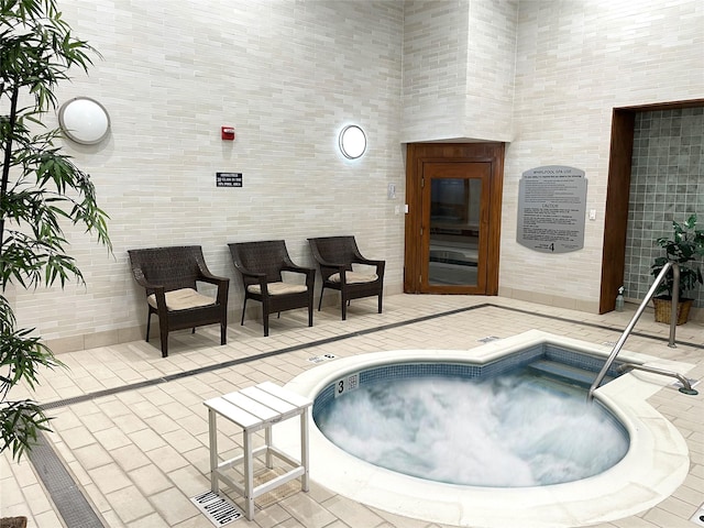 10 City Pl Unit Ph2C, White Plains, NY 10601 - view of pool with an in-ground hot tub