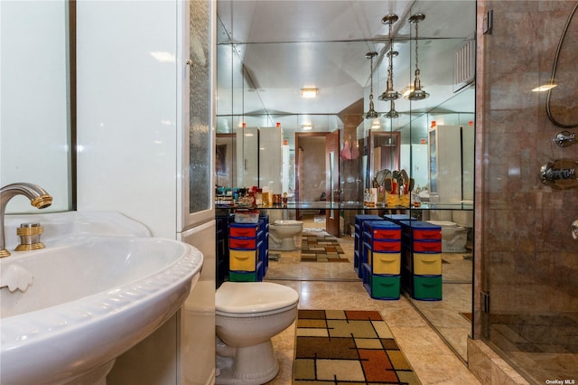 110-17 64th Ave, Forest Hills, NY 11375 - bathroom with toilet and a tile shower