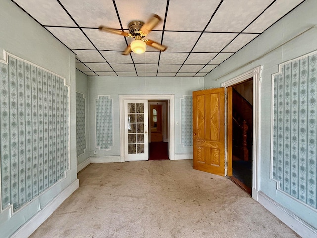 7313 71st St, Ridgewood, NY 11385 - spare room with a ceiling fan