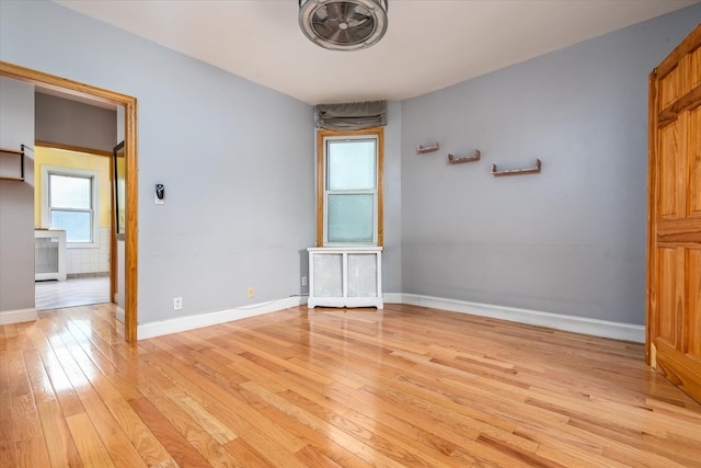 51-17 47th St Unit 2, Woodside, NY 11377 - empty room featuring light wood-style floors and baseboards
