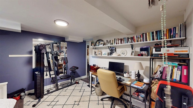 114 Shetland Dr, New City, NY 10956 - office featuring baseboards