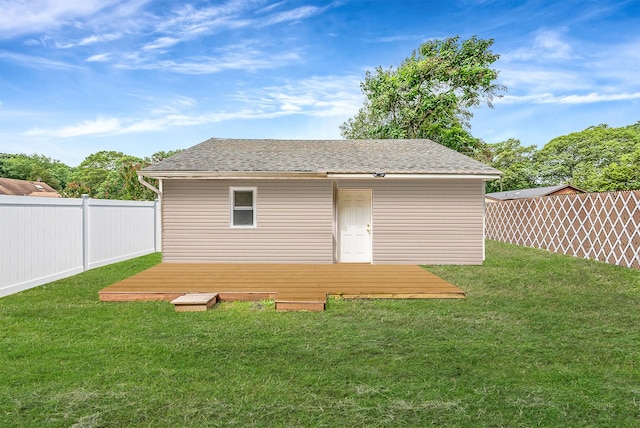 299 Orchid Dr, Mastic Beach, NY 11951 - view of outdoor structure with a fenced backyard
