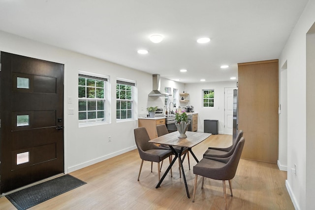 7 Fayer Ct, Phillipsport, NY 12790 - dining room featuring light wood finished floors, recessed lighting, and plenty of natural light