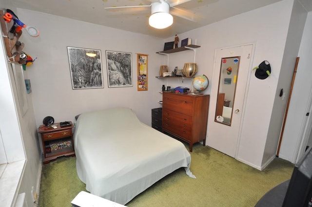 29 Abeel St Unit 4L, Yonkers, NY 10705 - bedroom with light carpet and a ceiling fan
