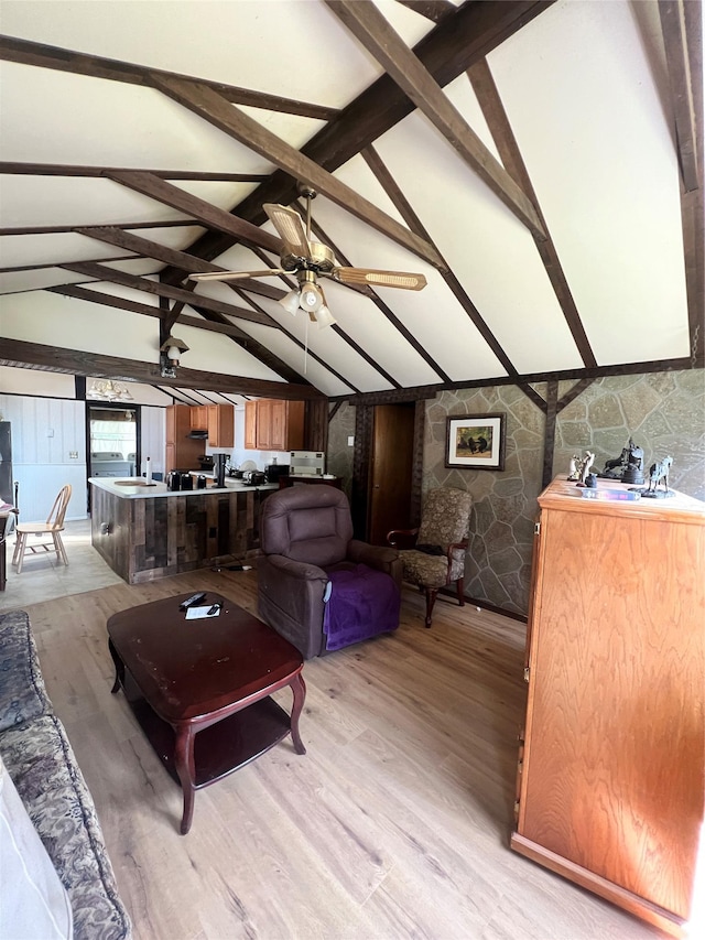71 Keller Ave, Smallwood, NY 12778 - living area featuring light wood finished floors and ceiling fan