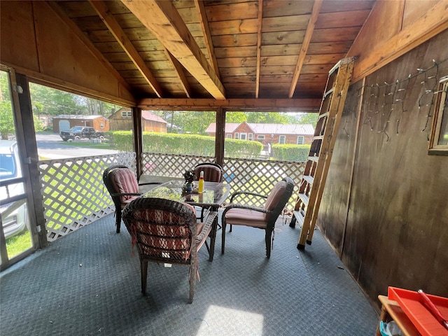 71 Keller Ave, Smallwood, NY 12778 - sunroom / solarium with plenty of natural light, outdoor dining area, and vaulted ceiling