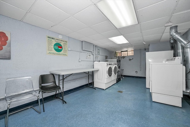 65-05 Yellowstone Blvd Unit 1A, Forest Hills, NY 11375 - community laundry room with washer and clothes dryer