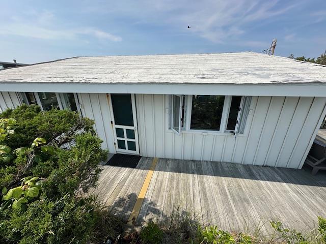 54 Lewis Walk, Cherry Grove, NY 11782 - view of wooden deck