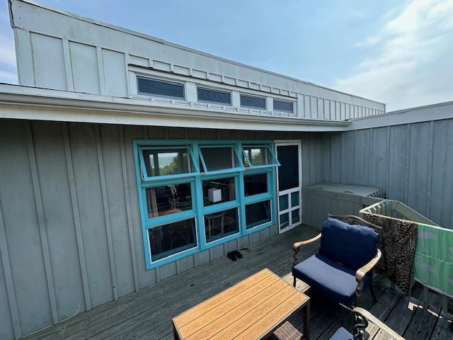 54 Lewis Walk, Cherry Grove, NY 11782 - view of wooden deck