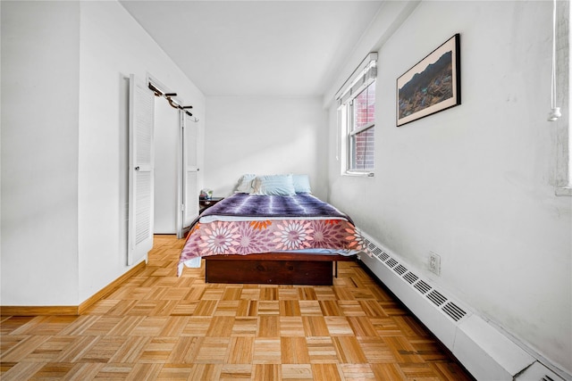 5230 39th Dr Unit 7M, Woodside, NY 11377 - bedroom with baseboards and baseboard heating