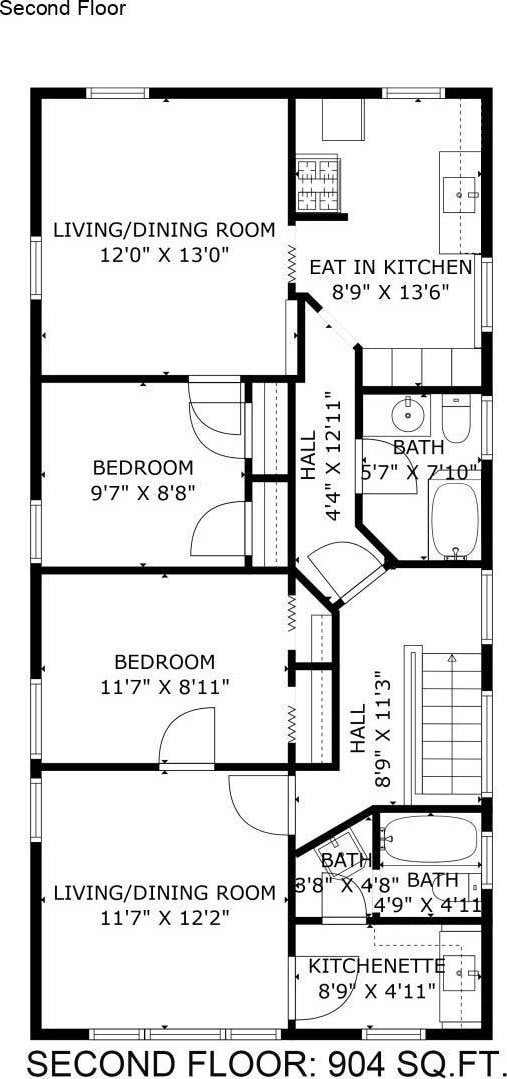 13-19 126th St, College Point, NY 11356 - view of property floor plan