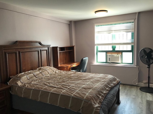 1935 Mcgraw Ave Unit 7C, Bronx, NY 10462 - bedroom with wood finished floors and cooling unit