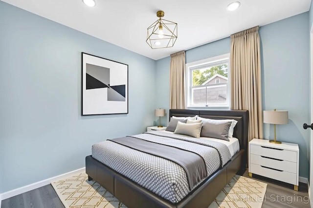 111A Wood Ave, Mastic, NY 11950 - bedroom with recessed lighting and wood finished floors