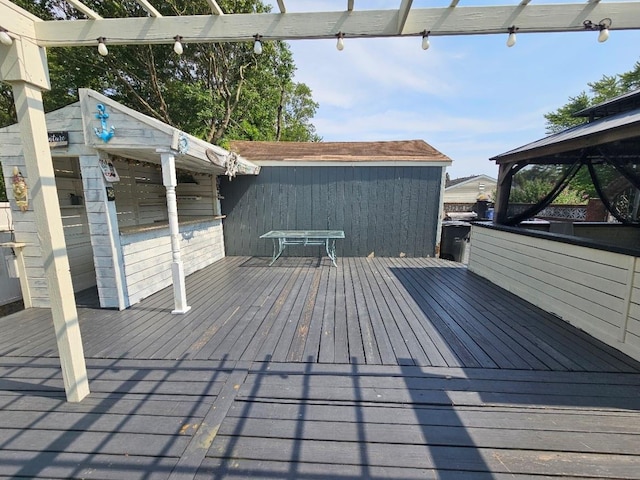143 N Summit Ave, Patchogue, NY 11772 - deck with a gazebo