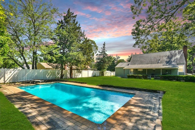 42 N Coleman Rd, Centereach, NY 11720 - view of swimming pool featuring a fenced backyard and a patio area