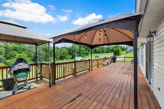 331 Ridge Rd, Campbell Hall, NY 10916 - wooden terrace featuring a gazebo