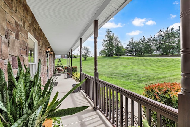 331 Ridge Rd, Campbell Hall, NY 10916 - porch with a yard