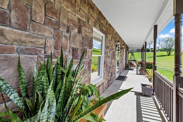 331 Ridge Rd, Campbell Hall, NY 10916 - porch featuring a yard