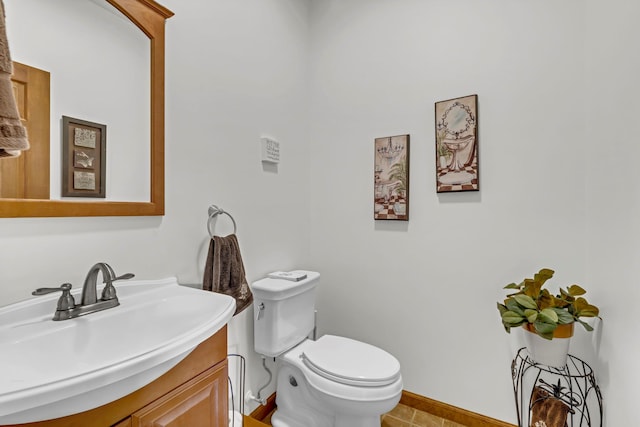 331 Ridge Rd, Campbell Hall, NY 10916 - half bath with vanity and tile patterned flooring