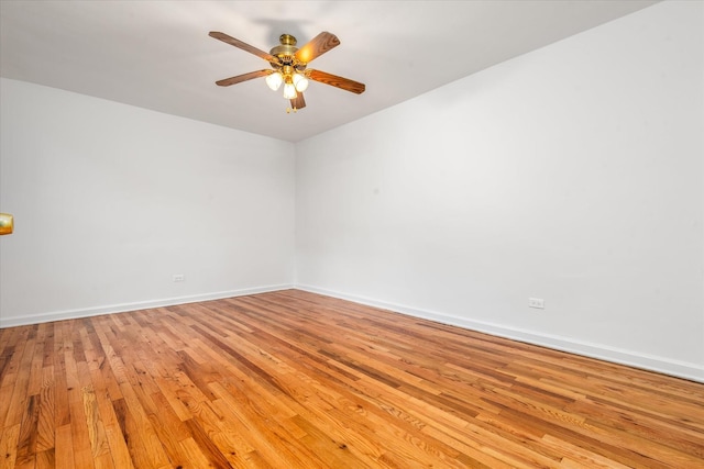 67-30 Clyde St Unit 3L, Forest Hills, NY 11375 - empty room featuring light wood-type flooring and a ceiling fan