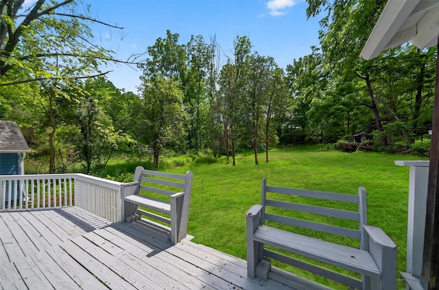 123 Newport Bridge Rd, Warwick, NY 10990 - wooden terrace featuring a yard