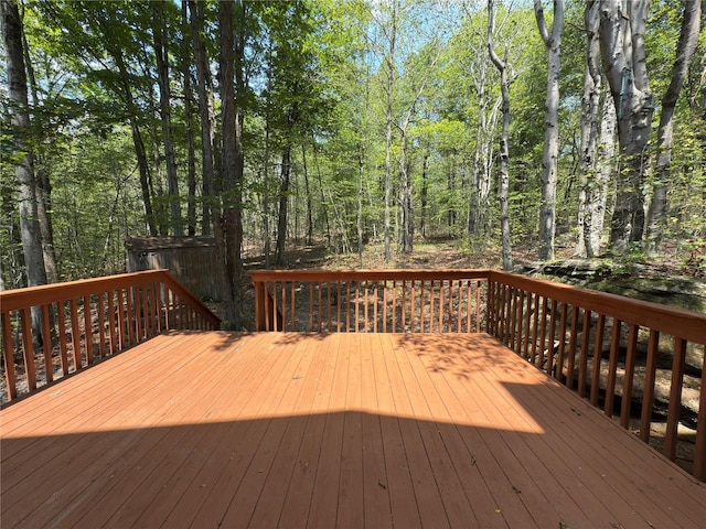 59 Meadowlark Ln, Woodridge, NY 12789 - view of wooden deck