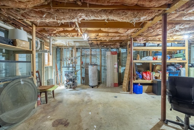 27 Balsam Rd, Hyde Park, NY 12538 - unfinished below grade area featuring gas water heater and a heating unit
