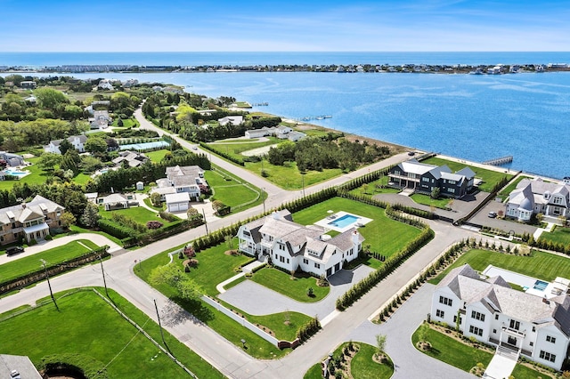 1 Fiske Ave, Westhampton Beach, NY 11978 - aerial view of residential area with a large body of water