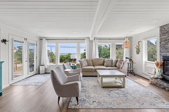 8 The Fairway, Oak Beach, NY 11702 - sunroom with french doors