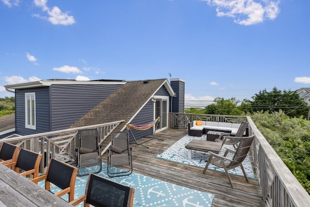 8 The Fairway, Oak Beach, NY 11702 - deck with an outdoor living space