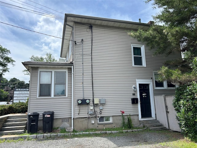 68 Ramapo Rd, Garnerville, NY 10923 - back of property featuring entry steps