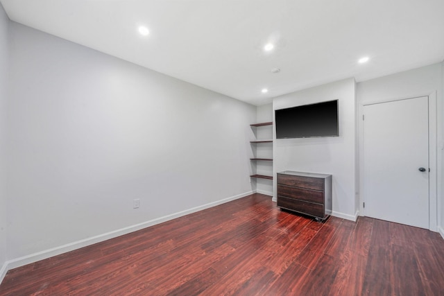 77 Fairview Cir Unit 77, Middle Island, NY 11953 - unfurnished living room with wood finished floors and recessed lighting