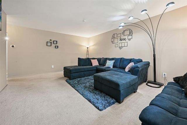 276 Fairview Cir, Middle Island, NY 11953 - living area with light carpet and baseboards