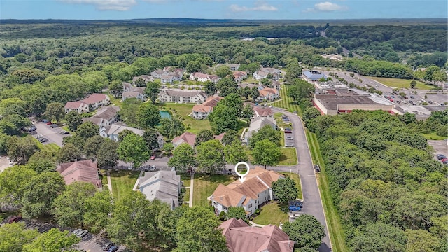 276 Fairview Cir, Middle Island, NY 11953 - aerial view of residential area featuring a forest