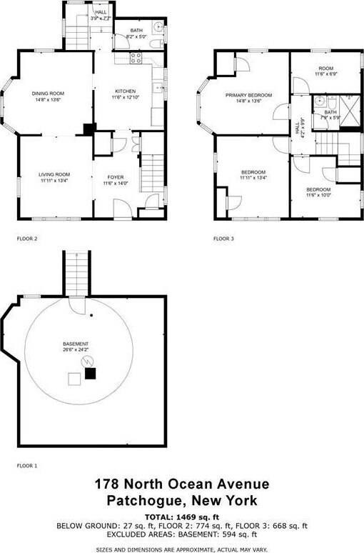 178 N Ocean Ave, Patchogue, NY 11772 - view of room layout