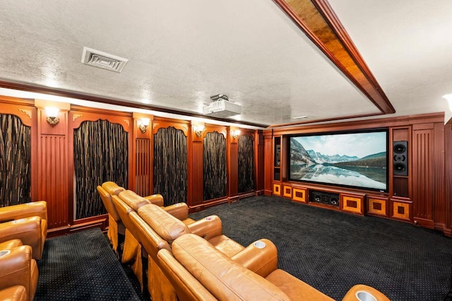 35 Jeffrey Pl, Staten Island, NY 10307 - home theater room with carpet and a textured ceiling