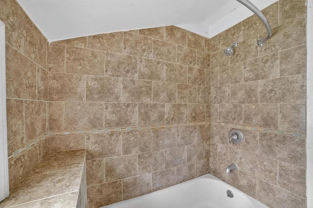 98 N Evarts Ave, Elmsford, NY 10523 - full bathroom with  shower combination and lofted ceiling