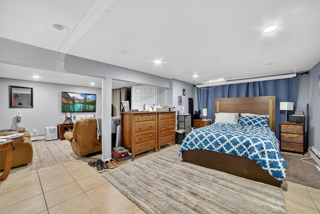 98 N Evarts Ave, Elmsford, NY 10523 - bedroom featuring tile patterned floors and recessed lighting