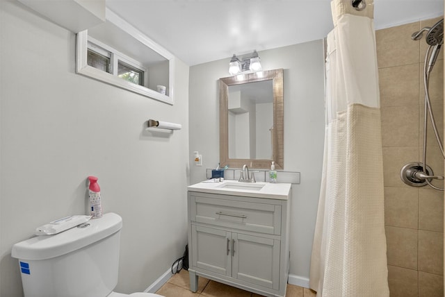 98 N Evarts Ave, Elmsford, NY 10523 - full bathroom featuring vanity, a tile shower, and tile patterned flooring