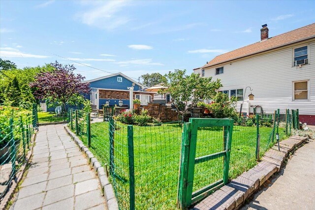 137 Jefferson St, Inwood, NY 11096 - view of yard with a gate