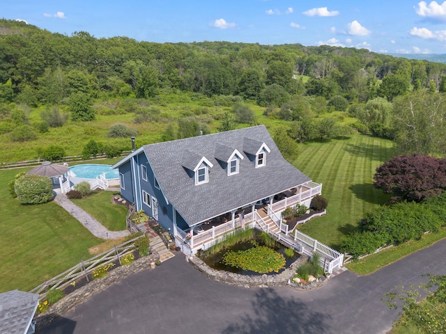 17 Conover Way, Lagrangeville, NY 12540 - aerial view of property and surrounding area featuring a heavily wooded area