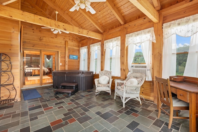 17 Conover Way, Lagrangeville, NY 12540 - sunroom with a hot tub and cooling unit