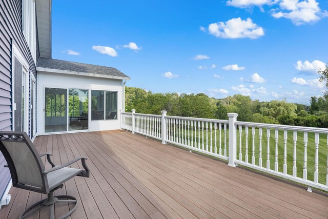 17 Conover Way, Lagrangeville, NY 12540 - wooden terrace with a lawn