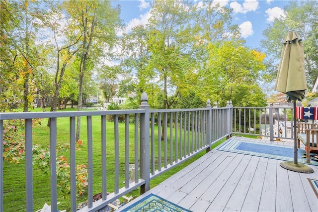 5 Orchard Dr, North Salem, NY 10560 - wooden terrace featuring a yard