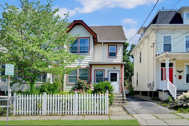 29 William St, Ossining, NY 10562 - view of front facade with roof with shingles and entry steps